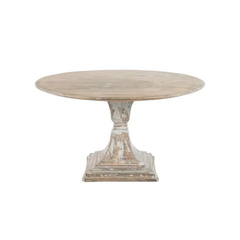 Antique Sky Gray Round Dining Table - Deco Decor Home Furniture Trading ... for Why an Antique Rustic Gray Round Dining Table is a Timeless Choice